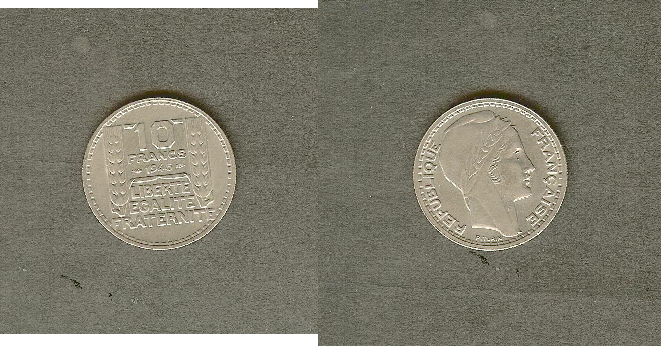 10 francs Turin 1945 EF